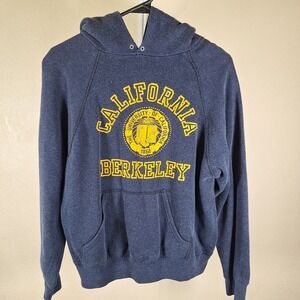 University California Berkey Velva Sheen Vintage Hoodie Sweatshirt Youth Large
